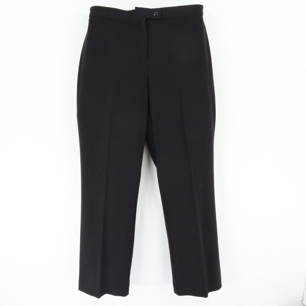 East 5th Dress Pants Secretly Slender Womens 12P Black Pleated‎ Polyester Blend